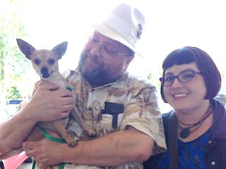 Rudy in Allan's arms with Jane